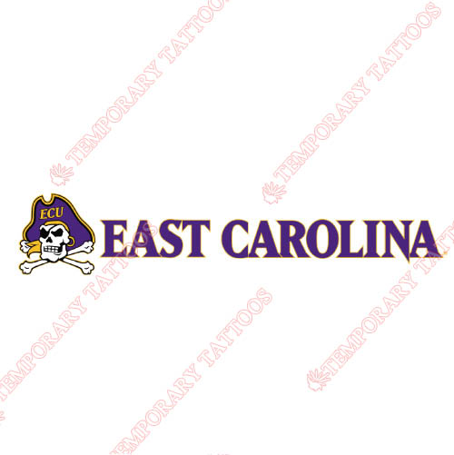 East Carolina Pirates Customize Temporary Tattoos Stickers NO.4311